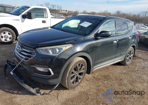 2017 Hyundai Santa Fe Sport 2.0T Ultimate из США, поврежденный, VIN 5XYZW4LA7HG490041